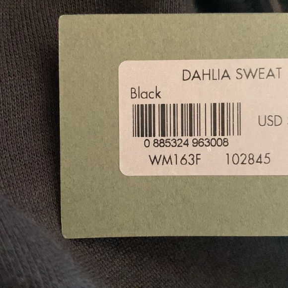 All Saints Sweatshirt Dahlia Convertible Zipper Collar Black S NWT - Picture 11 of 12